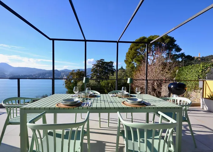 Penthouse Marina Di Bardi - Attico Con Vista Mozzafiato Su Portofino E Terrazza Privata Apartment Zoagli